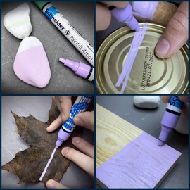 Schneider 120205 Paint-It Acrylic Pens with 4 mm Bullet Tip, High Coverage Acrylic Paints for Wood, Canvas, Stone and Much More, Pack of 5, Yellow