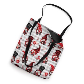 Buffalo Plaid Christmas Gnome Pattern Cute Winter Aesthetic Tote Bag