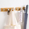 Wooden Coat Hooks with 3 Hooks Coat Hooks Hook Rack