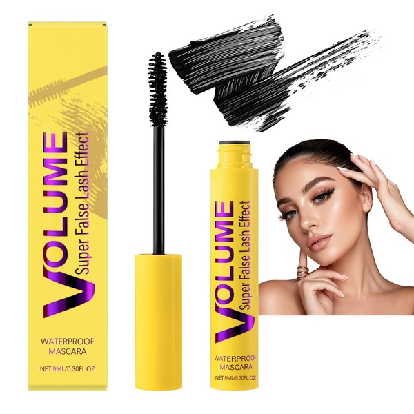 Bubble Mascara, Black Waterproof Mascara, Voluminous, Striking, Smudge-Proof, Clump-Free, Creates