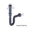Miraga Bathroom Sink Stopper Vertical Straight Bottle Trap Complete Set