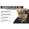 Hidden Gutter Hangers 5 Inch with a Pre-Inserted Rust Resistant