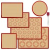 LuxDuo Silicone Baking Mat Set of 6, Non Stick Food