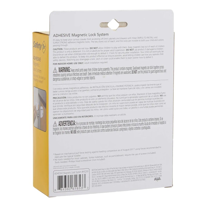 Sistema De 4 Cerraduras Magnéticas Adhesivas Safety 1st Con