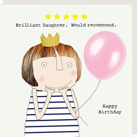 Rosie Made A Thing Five Star Daughter Birthday Card Humour Greeting Cards FSR03