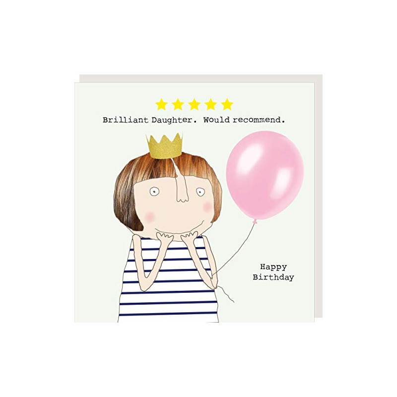 Rosie Made A Thing Five Star Daughter Birthday Card Humour