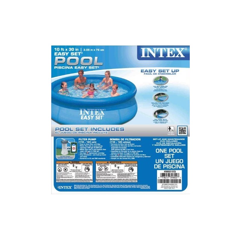 Intex 10-Feet x 30-Inch Easy Set Pool