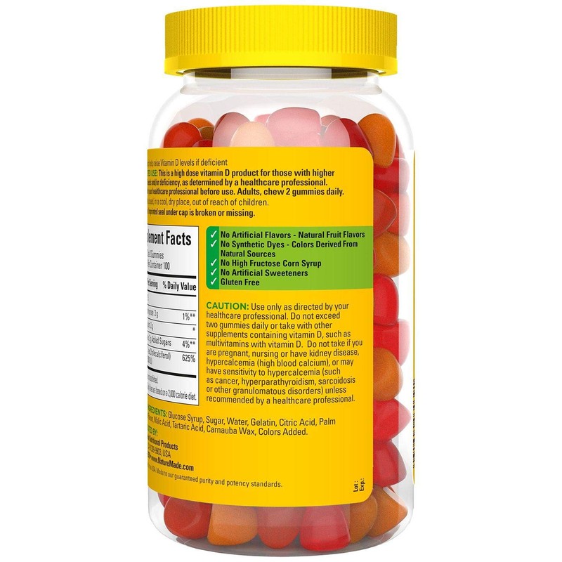 Nature Made Extra-Strength Vitamin D3 5000 IU (125 mcg) Gummies