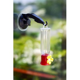 Hummingbird Feeder Yellow Flower Window Hook Set