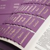 Purple Leather Bible Tabs, Laminated Bible Tabs for Women Study