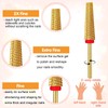 Qianyu 3-Piece Nail Drill Set 5-in-1 Carbide Nail Art Tools