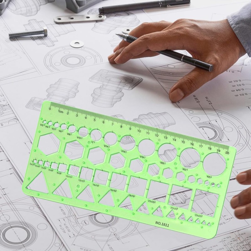 NHQZ NHQ Circle Stencil for Drawing, 2 Pieces Drawing Stencils,