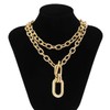 YUEKISEN Chunky Chain Necklace Punk Cuban Chain Choker Necklace with