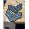 2 USAF Senior Airman 3-1/2" Shoulder Patches New Blue/Green MilitaryPatchF