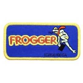 Retro Frogger Sega Atari Arcade Game Iron Sew On Patch Retro Vintage Style Hat Cap