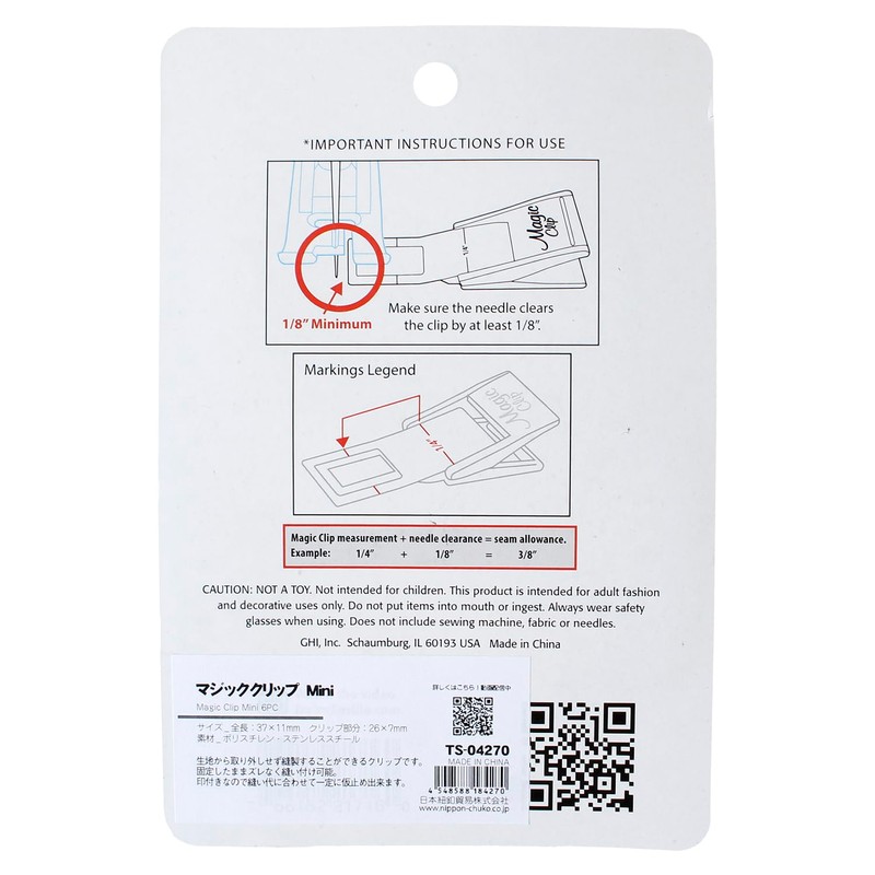 Taylor Seville TS-04270 Magic Clip MINI Total Length 1.5 inches