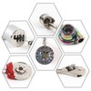 ASUNFO 10 Pcs Car Keychain Auto Part Model Metal Keychain