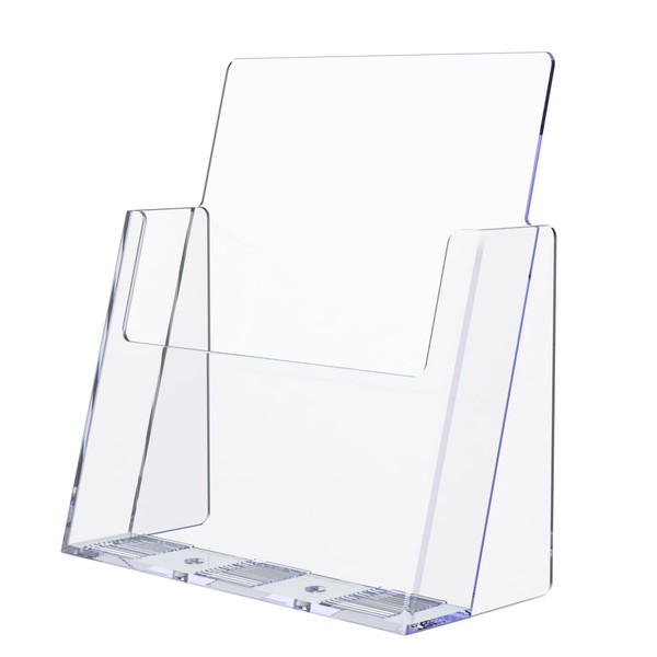 Marketing Holders Brochure Holder for 8.5" Flyers Clear Acrylic Freestanding