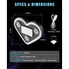 VANKUB 2PCS Solar-Powered Car Heart Lights, 5-Mode Wireless LED Ambient