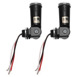 MECCANIXITY 2PCS JL-104A 120V Dusk to Dawn Sensor Thermal Photocontrol, Photocell Sensor for Channel and Porch Lighting Use