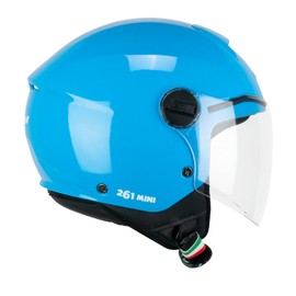 CGM Open Face Helmet 261A Mini Mono Light Blue YXS (47cm)