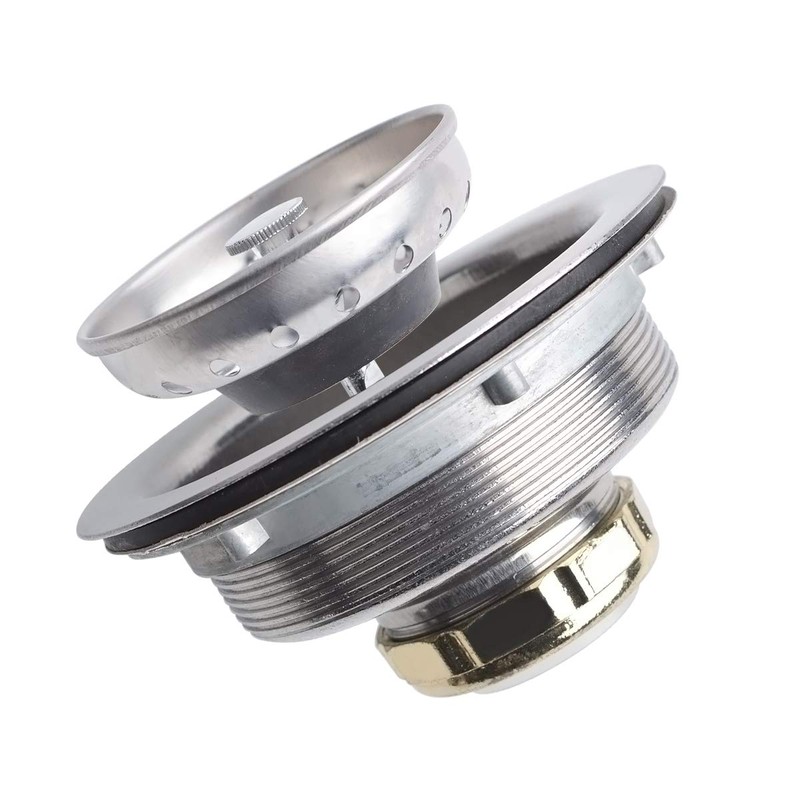 Hydro Master Kitchen Sink Basket Strainer Standard Drains(3-1/2 Inch)，Durable Stainless