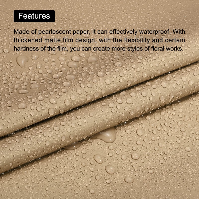 MECCANIXITY 10 Pcs Flower Wrapping Paper 22.8x22.8 Inch Waterproof Florists