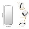 KOCUUY Black Rectangle Mirror, 20" x 48" Metal Frame Mirror