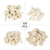 120Pcs Wool Felt Buffing Polishing Wheel Mandrel Mounted Grinding Bits