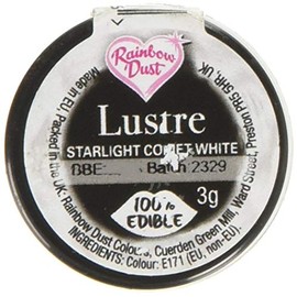 Rainbow Dust Edible Silk Range - Starlight Comet White 3g