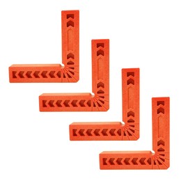 4 Pcs 90 Degree Positioning Squares,4 Inch Right Angle Clamp Woodworking Tool,for Picture Frames, Cabinets or Drawers Carpenter Tools