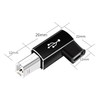 AreMe 2 Pack USB B to USB C Adapter, 90