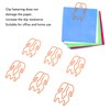 100pcs Paper Clips Cute Duck Shaped Decorative Metal Paperclips with