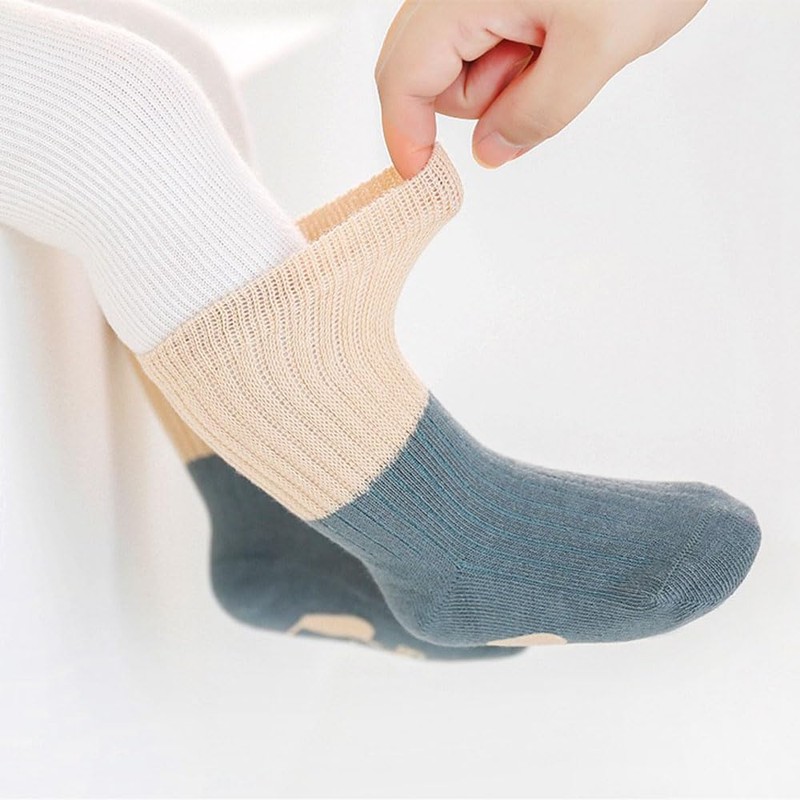 FedMois Pack of 5 Baby Toddler ABS Non-Slip Socks Sneaker