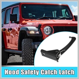 RATCHROLL Hood Safety Catch Latch Front Hood Safety Lock Hook 55395654AA for Jeep Wrangler 2007-2017 3.6L 3.8L for Jeep Wrangler JK 2018 3.6L Auto Replacement Parts Replacement Car Parts