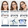 EYEURL 4-Pack Blue Light Blocking Reading Glasses for Women/Men Round