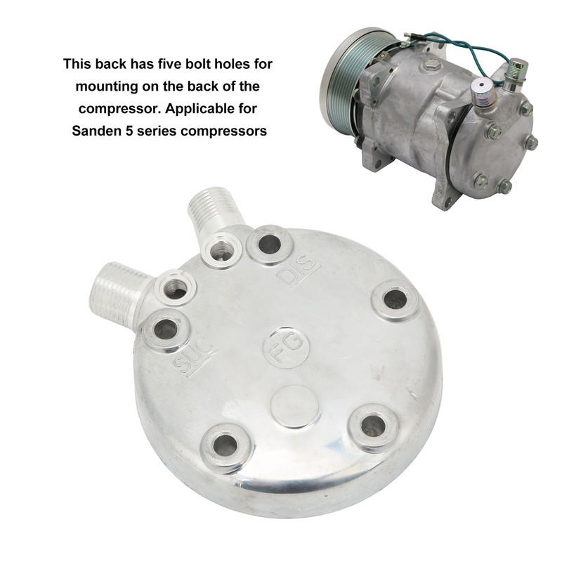 AC Compressor Cylinder Head Rear Cover 57009630 Replacement for Sanden