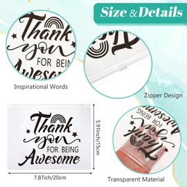 Reginary 50 bolsas de cosméticos de EVA para mujeres con texto en inglés "You Are Braver", con cierre, regalo de cumpleaños para Navidad, hija, hermana, amiga, Clásico impresionante