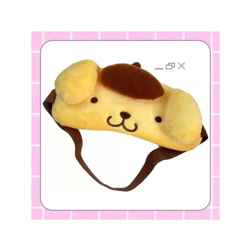 Sanrio 산리오 시나모롤 쿠로미 소프트 수면안대 5Types [2 폼폼푸린] Sanrio