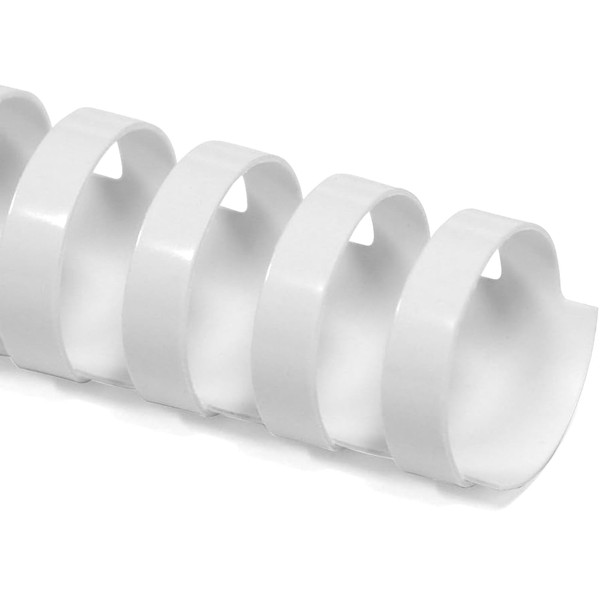 White Comb Binding Spines 5/8-inch [pk of 300] 16mm
