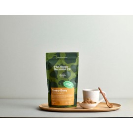 Sleep Easy – Carob Latte with Reishi & Ashwagandha | High-Fibre Gut–Mind Superfood Blend | Vegan Bedtime Drink | Caffeine-Free Functional Latte | 250 g | The Happy Nutrition Co.
