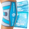 Knee Ice Pack Wrap (1 Pack) - Adjustable Ice Pack