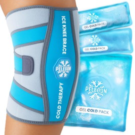 Knee Ice Pack Wrap (1 Pack) - Adjustable Ice Pack for Knees Surgery, Replacement, Arthritis Pain, ACL, Sports Injuries, Post Surgery, for Long Duration - 1 Pack