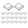 uxcell 20Pcs Post Base Cover, 3"x3" (Internal Size 1.6"x1.6") Metal
