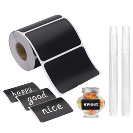 Chalkboard Labels-150pcs Waterproof Reusable Blackboard Stickers with 2 Liquid Chalk Marker, Craft Rooms, Weddings, Storage,Parties Decoration, Organize Your Home 、Kitchen（Rectangular）