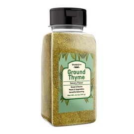 Unpretentious Ground Thyme, 6.4 oz, Versatile Seasoning, Savory Flavor, Soups & Sauces
