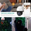 1080P 4G Wifi PTZ Camera IP66 Waterproof Night Vision Two