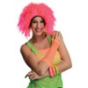 Rubie's Chic Wig, Neon Pink/Black, One Size