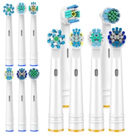 Replacement Toothbrush Heads Compatible for Oral B Braun Electric Toothbrush,10 Pack Professional Precision Brush Heads for Oral b 7000/Pro 1000/9600/ 5000/3000/8000
