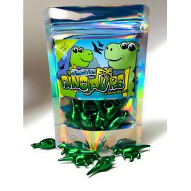 Dissolvable Dinosaurs - 15 x Kiwi Scented Bath Pearls. Bath Oil Pearls, Bath Oil Beads, Fruity Bath Relaxation. 90s Retro Gifts. Dino Dinosaur Themed Gift